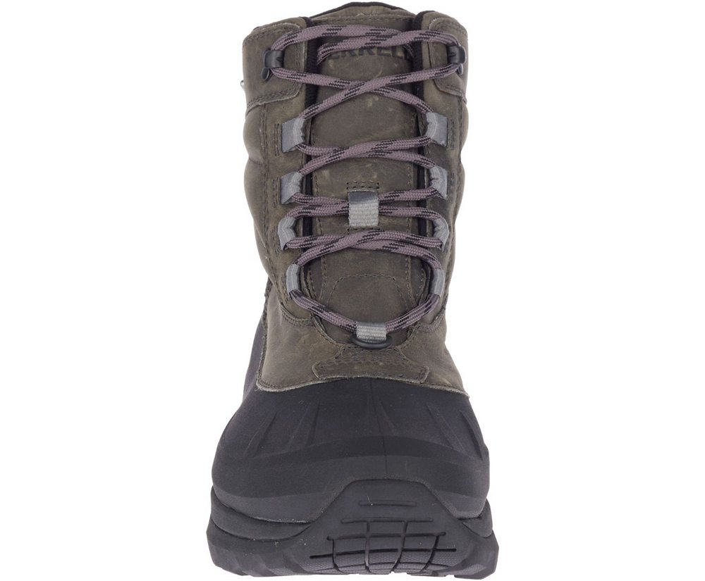 Botas Homem - Merrell Thermo Slush Mid Shell Waterproof - Cinzentas/Pretas - ASN764031